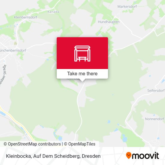 Карта Kleinbocka, Auf Dem Scheidberg