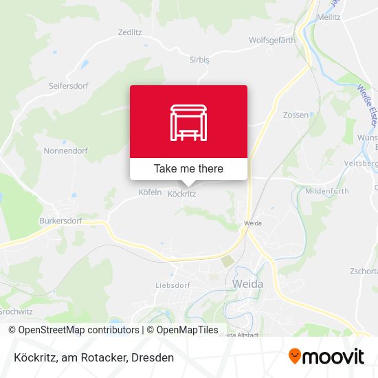 Карта Köckritz, am Rotacker