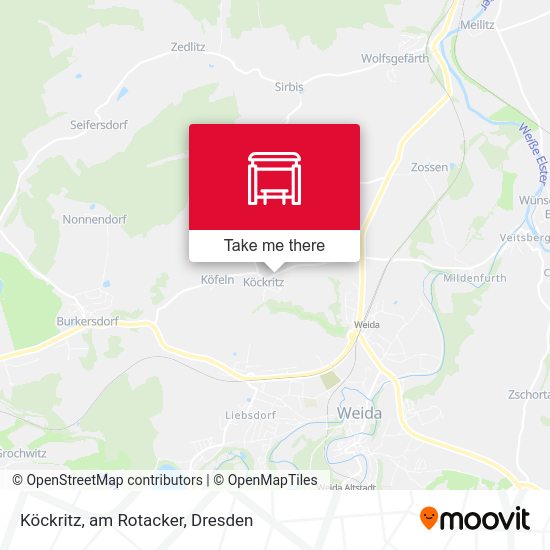Карта Köckritz, am Rotacker