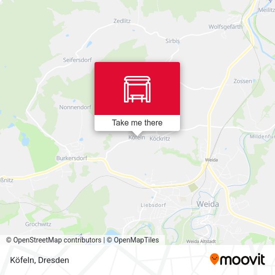 Карта Köfeln