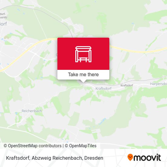 Карта Kraftsdorf, Abzweig Reichenbach