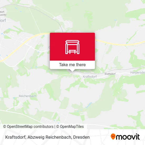 Карта Kraftsdorf, Abzweig Reichenbach