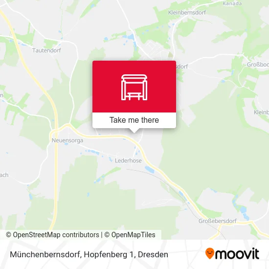 Карта Münchenbernsdorf, Hopfenberg 1