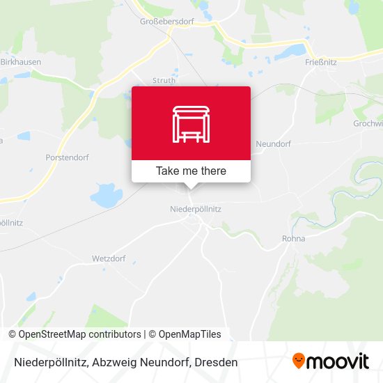 Карта Niederpöllnitz, Abzweig Neundorf