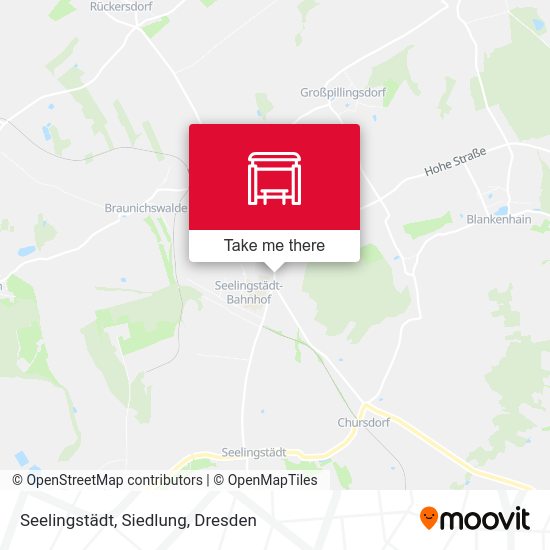 Карта Seelingstädt, Siedlung