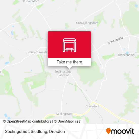 Карта Seelingstädt, Siedlung