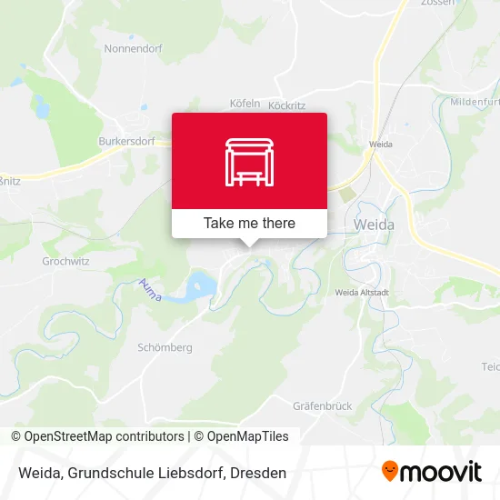 Карта Weida, Grundschule Liebsdorf