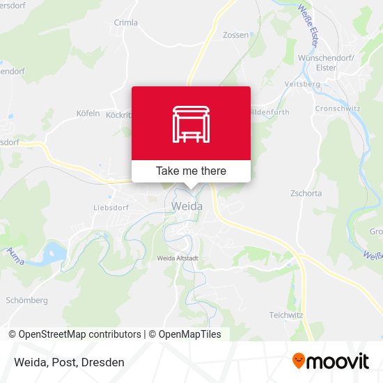 Карта Weida, Post