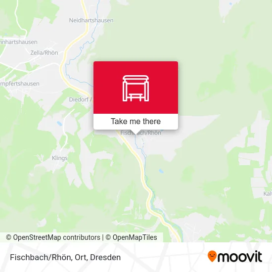 Карта Fischbach/Rhön, Ort