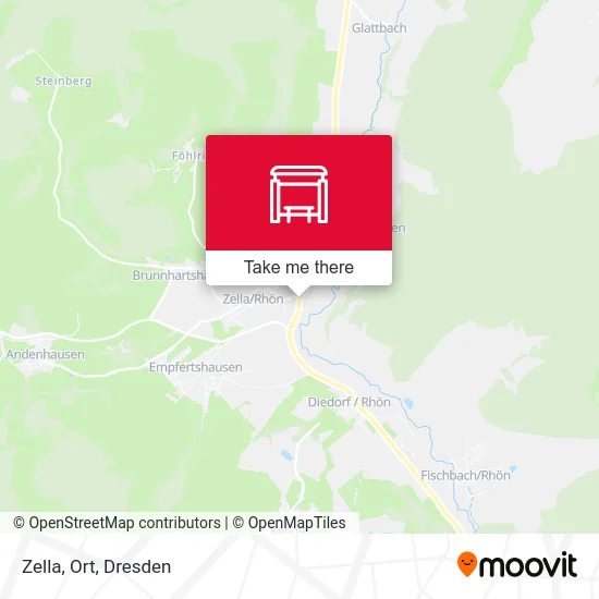 Карта Zella, Ort