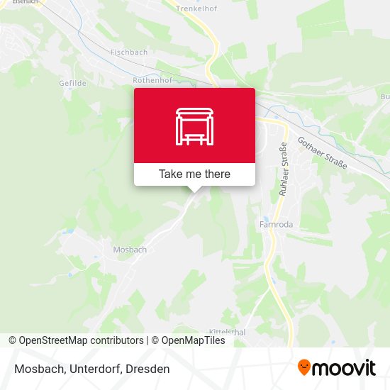 Карта Mosbach, Unterdorf