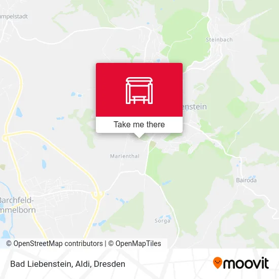 Карта Bad Liebenstein, Aldi