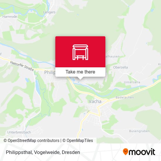 Карта Philippsthal, Vogelweide