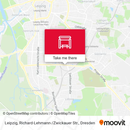 Leipzig, Richard-Lehmann- / Zwickauer Str. map