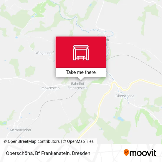 Карта Oberschöna, Bf Frankenstein