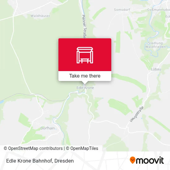 Edle Krone Bahnhof map