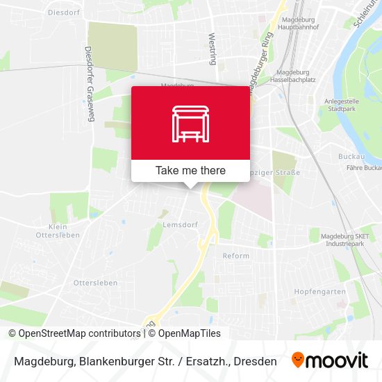 Карта Magdeburg, Blankenburger Str. / Ersatzh.