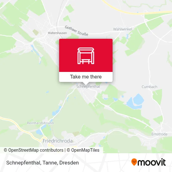 Schnepfenthal, Tanne map