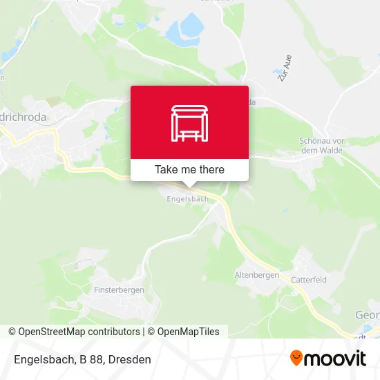 Engelsbach, B 88 map