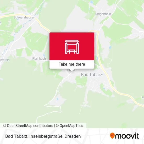 Карта Bad Tabarz, Inselsbergstraße