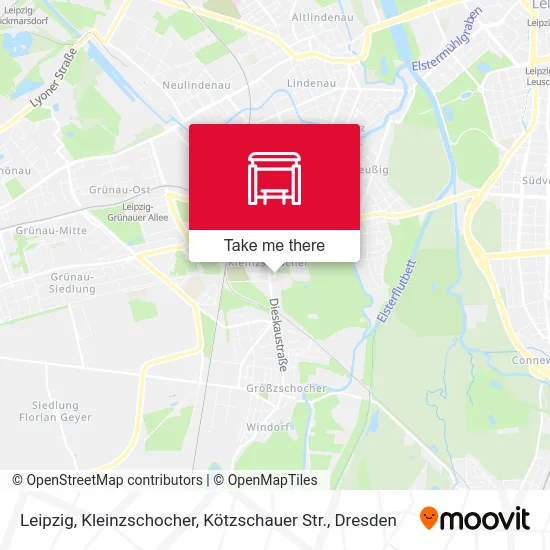 Карта Leipzig, Kleinzschocher, Kötzschauer Str.