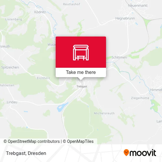 Trebgast map