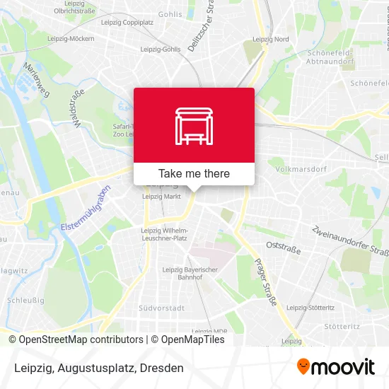 Leipzig, Augustusplatz map