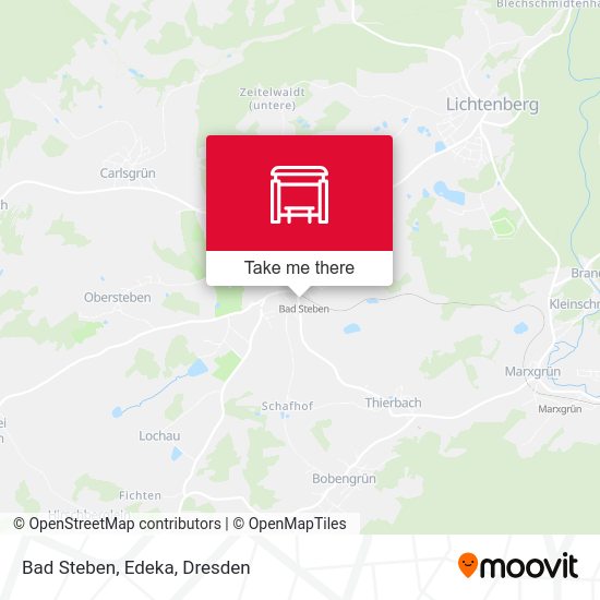 Карта Bad Steben, Edeka