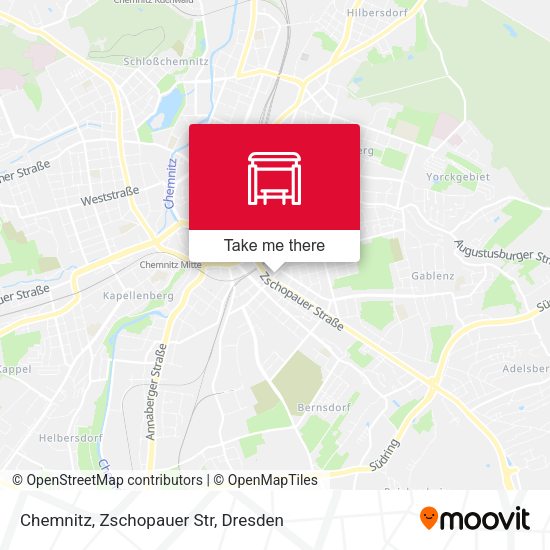 Карта Chemnitz, Zschopauer Str