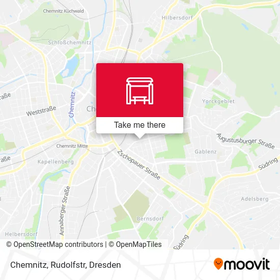 Карта Chemnitz, Rudolfstr