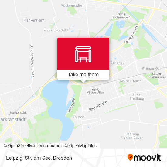Карта Leipzig, Str. am See