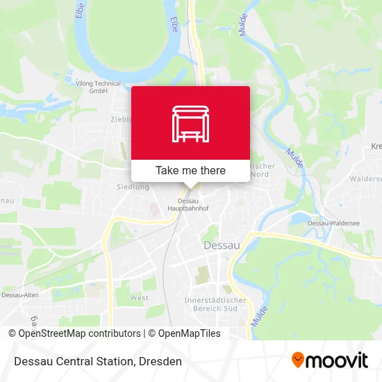 Dessau Hbf map