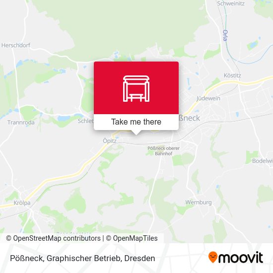 Карта Pößneck, Graphischer Betrieb