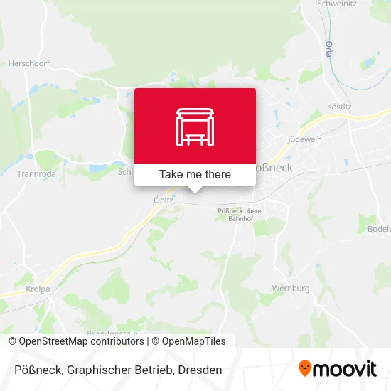 Карта Pößneck, Graphischer Betrieb
