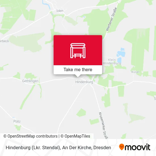 Карта Hindenburg (Lkr. Stendal), An Der Kirche