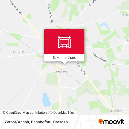 Карта Zerbst/Anhalt, Bahnhofstr.