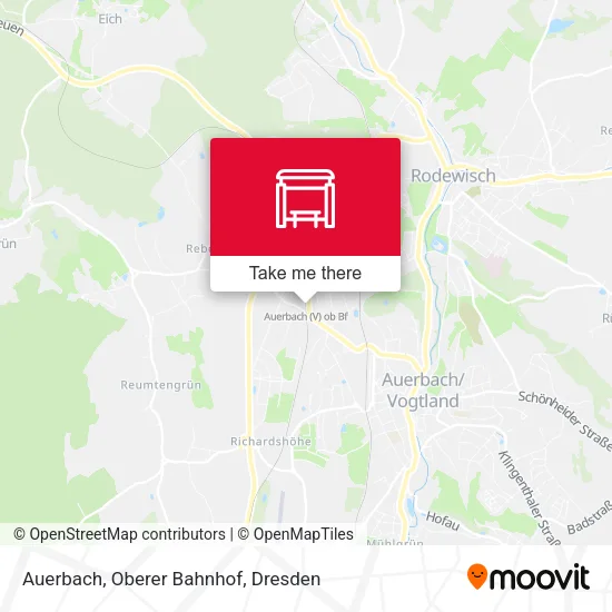 Карта Auerbach, Oberer Bahnhof