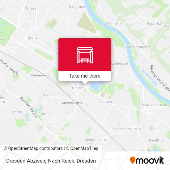 Карта Dresden Abzweig Nach Reick