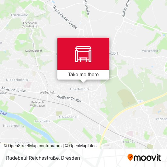 Карта Radebeul Reichsstraße