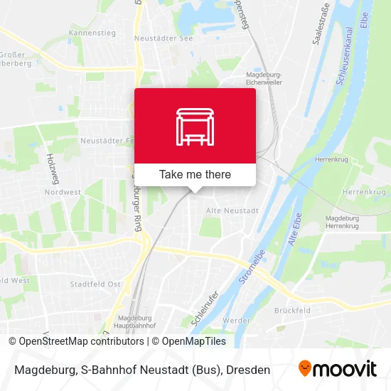 Карта Magdeburg, S-Bahnhof Neustadt (Bus)