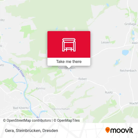 Карта Gera, Steinbrücken