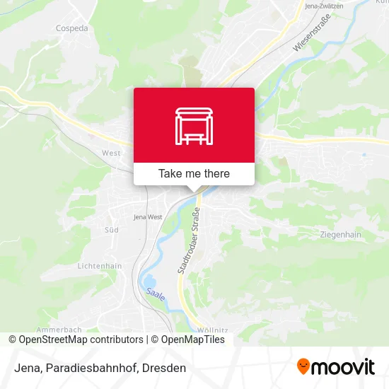Карта Jena, Paradiesbahnhof