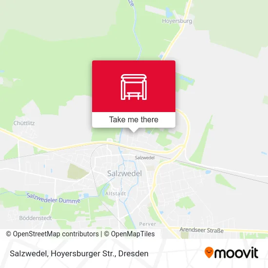 Карта Salzwedel, Hoyersburger Str.