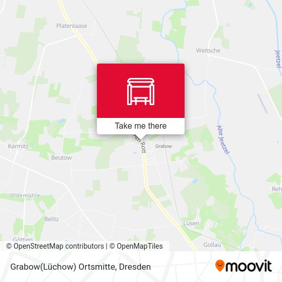 Карта Grabow(Lüchow) Ortsmitte