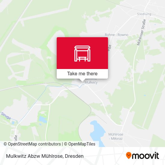 Карта Mulkwitz Abzw Mühlrose