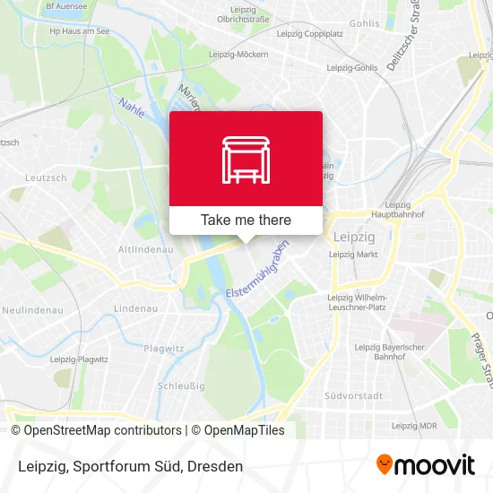 Карта Leipzig, Sportforum Süd