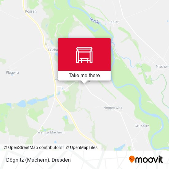 Карта Dögnitz (Machern)