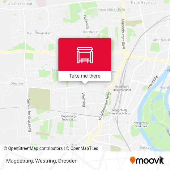 Карта Magdeburg, Westring