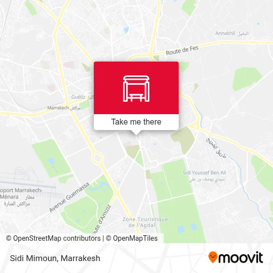 Sidi Mimoun map
