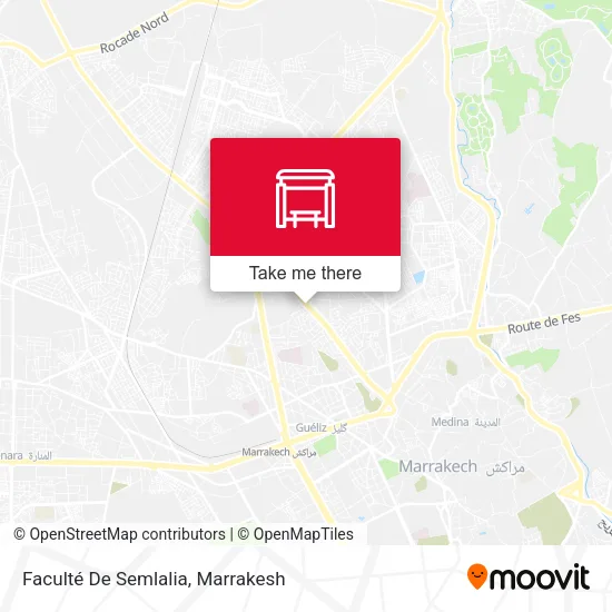 Faculté De Semlalia plan